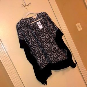 Michael Kors NWT 1X Poncho Style Blouse